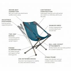 NEMO Equipment Inc. Camp Chairs Moonlite Reclining Chair -Primus Fashion Store BLU D5